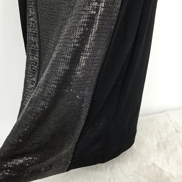 Ann Taylor Wool Blend Sequined Sheath Party Cocktail Dress NWT Black Size 2 - Picture 7 of 10